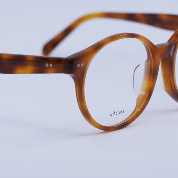 Celine CL50008F 053 Eyeglasses Havana 52mm Round Frame - Picture 4 of 9